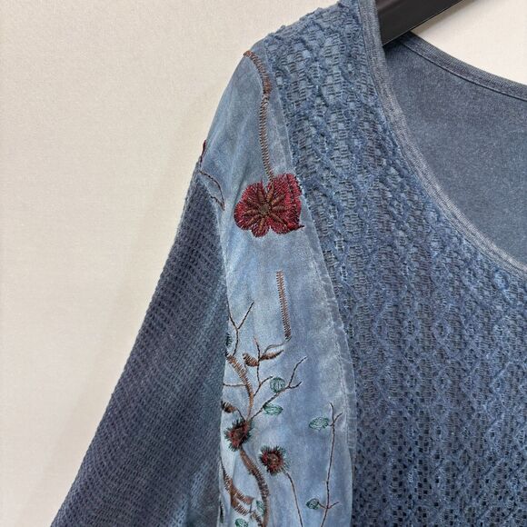 Exclusively for Signals Floral Blouse Top Shirt Size 3X Embroidered Boho C002 -3 - Picture 14 of 16